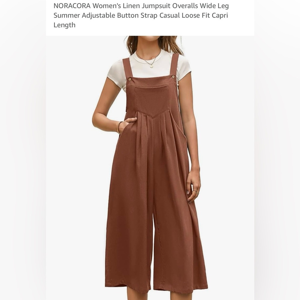 Women's Casual Brown Jumpsuit